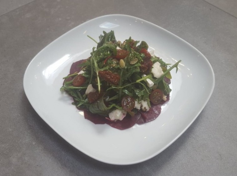 Restauracja 5ta klepka Carpaccio z marynowanego buraka