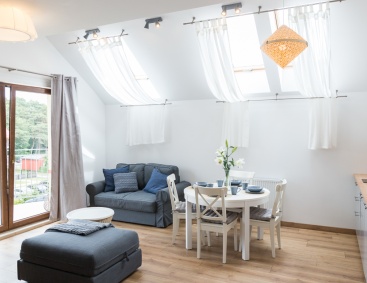 Apartament KLIF Wygodny salon dla całej rodziny