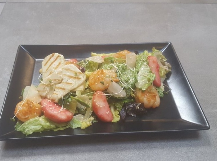 Restauracja 5ta klepka Sałatka z krewetkami