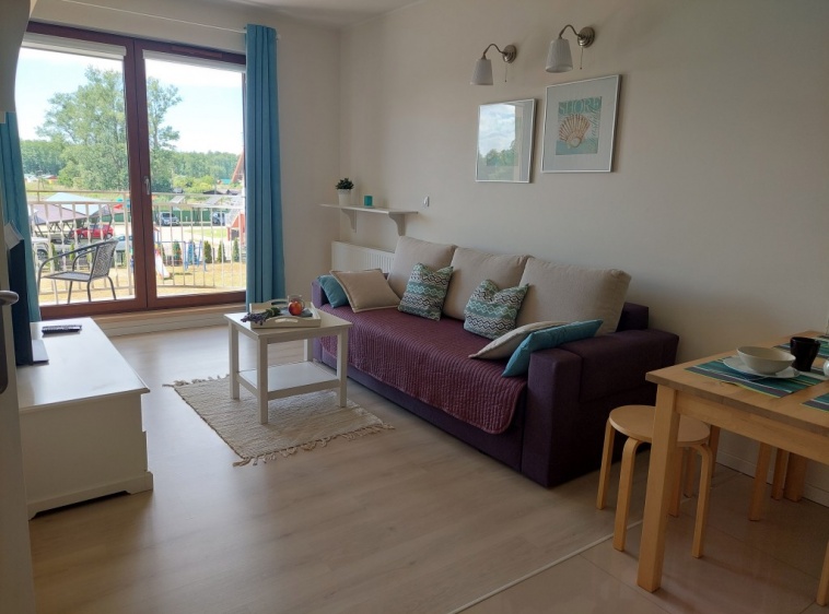  Apartament Lazurowy Pokój z widokiem na balkon
