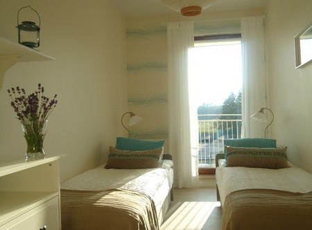  Apartament Lazurowy sypialnia
