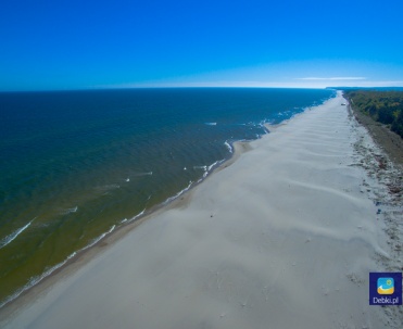 Plaża między Karwią a Dębkami