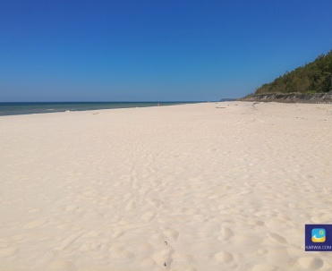 Plaża w Karwi jest naprawdę szeroka - jedna z najpiękniejszych w Polsce !