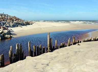 Karwia wiosenny spacer po plaży